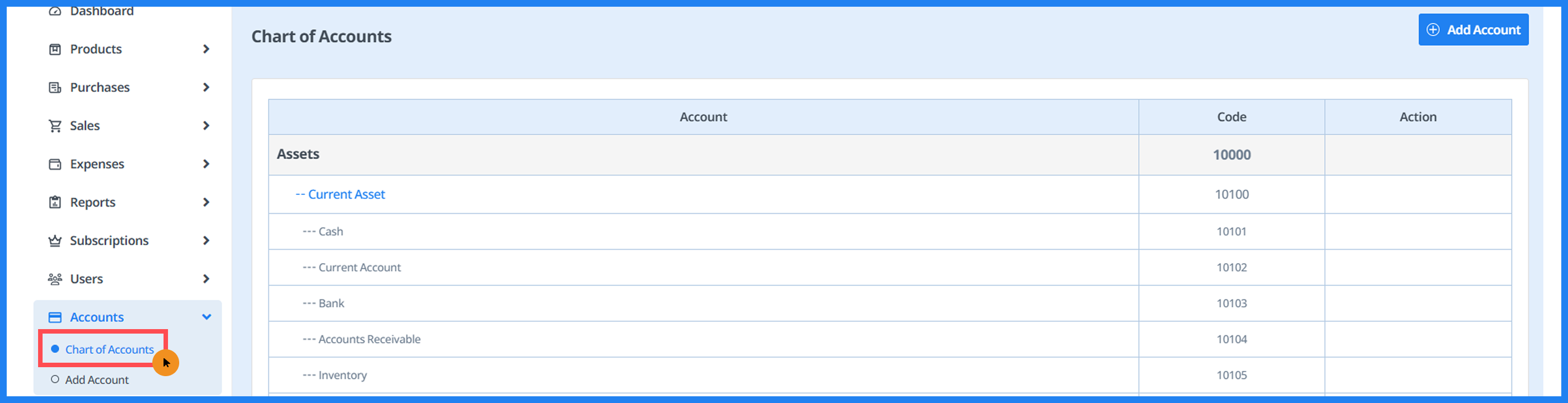 chartof-account step 3