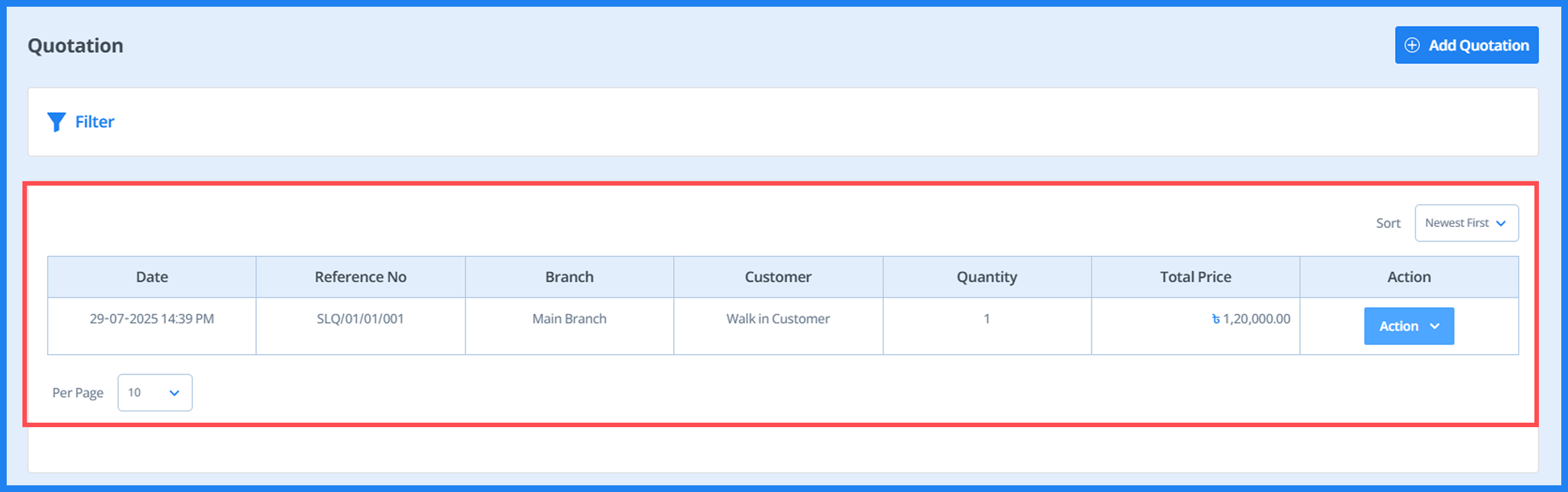 sales-quotations step 2